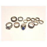 LARGE LOT OF MENS RINGS