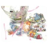HUGE LOT OF BEADS - STONES AND MUCH MORE- JEWELRY
