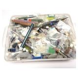 BEADS AND MORE- LARGE LOT CONTENTS OF SMALL TOTE