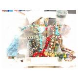 HUGE LOT OF POLISHED STONES- BEADS AND MUCH MORE-