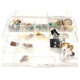 POLISHED STONE ANIMAL FIGURES- STONES AND JEWELRY
