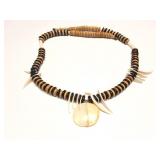 HANDMADE NECKLACE- SHELL AND BEADS