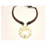 HAND MADE NECKLACE - WOODEN AND SHELL?
