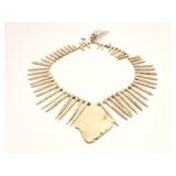 HAND MADE NECKLACE AND EARRINGS- NATURAL STONE -