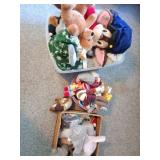 3 CONTAINERS OF STUFFED ANIMALS - LARGE LOT