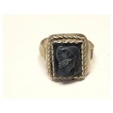STERLING SILVER RING- 13.6 TOTAL WEIGHT WITH