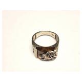 STERLING SILVER RING- 17.1 TOTAL WEIGHT WITH