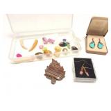 TURQUOISE EARRINGS- BEADS- STONES AND MORE