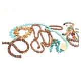 STRUNG POLISHED STONES AND BEADS