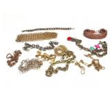 CHAIN NECKLACES AND BRACLETS- UNSEARCHED LOT