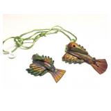 HAND CARVED POLY- PENDANTS