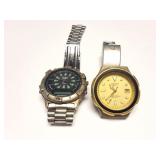 GRUEN SPORT WATCH AND AMITRON WATCH WITH BROKEN