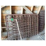 FENCING AND SCRAP STEEL PILE