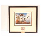 DUCKS UNLIMITED 1986-DUCK STAMP AND PRINT