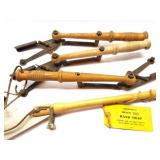 4- VINTAGE TTAP HAND THROWERS