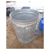 GALVANIZED GARBAGE CAN- NO LID- 30 GALLON