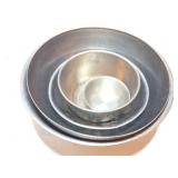 STAINLESS STEEL MIXING BOWLS- LARGEST IS 16