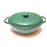 CAST IRON- DUTCH OVEN- ENAMEL- WITH LID