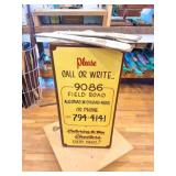 VINTAGE WOODEN - ALGONAC GUN SHOP SIGNS