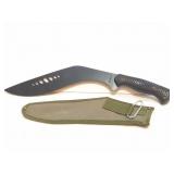 CURVED KNIFE WITH SHEATH- APPROXIMATELY 14 INCHES