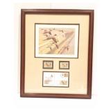 UNITED KINGDOM 1991 DUCK STAMP AND PRINT SET-