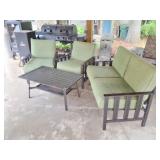 OUTDOOR SET-  LOVESEAT- 2 CHAIRS- ALL WITH