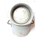 2- LARGE HEAVY ALUMINUM POTS- 4 GALLON AND 2