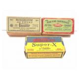 22 SHORTS- 3 BOXES FULL- VINTAGE BOXES