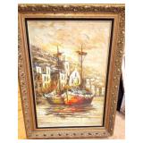 ORIGINAL OIL PAINTING FRAMED ON CANVAS- BY J.