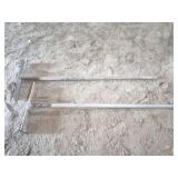 2- CONCRETE PULLS- WOOD HANDLES WITH METAL BOTTOM