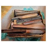 GUN STOCKS- LARGE BOX OF ASSORTED STOCKS-