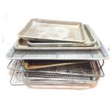 COOKING  PANS AND RACKS