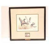 DUCKS UNLIMITED 1985-DUCK STAMP AND PRINT