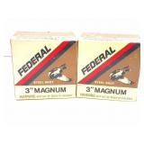 20 GAUGE- 3 INCH MAGNUM- STEEL SHOT- 2 FULL BOXES