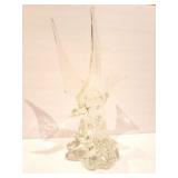 HEAVY GLASS BIRD- APPROXIMATELY 15 INCHES TALL