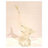 HEAVY GLASS DOLPHIN DECOR
