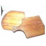 2- WOODEN CUTTING BOARDS