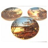 HADLEY HOUSE- TERRY REDLIN- 3 PLATES-GOLDEN