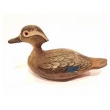 S. BARC- DUCK DECOY- HAND CARVED AND PAINTED-