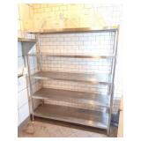 VEVOR STAINLESS STEEL SHELVING UNIT- 6 FOOT BY 6
