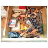 GUN PARTS AND TOOL LOT- CONTENTS OF DRAWER