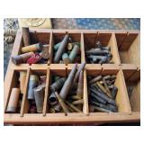 VINTAGE AMMO LOT-IN WOODEN CRATE