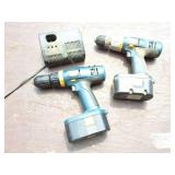 RYOBI- 18.0 VOLT  CORDLESS- 2 DRILLS - 2