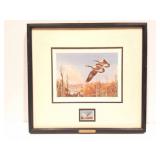 DUCKS UNLIMITED 1987-DUCK STAMP AND PRINT
