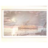 LAKE ERIE MOON LIGHT- BY GREERY- SIGNED, NUMBERED