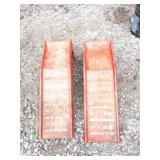 RED METAL - CAR RAMPS