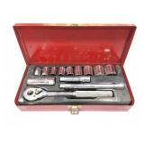COUGAR- SOCKET WRENCH SET- IN ORIGINAL METAL CASE