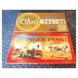 VINTAGE BOARD GAMES- DANGER PASS AND CLUE