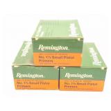 REMINGTON-#1 1/2 SMALL PISTOL PRIMERS- 3 BOXES OF