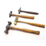 SMALL GUN SMITHING HAMMERS- 4 HAMMERS